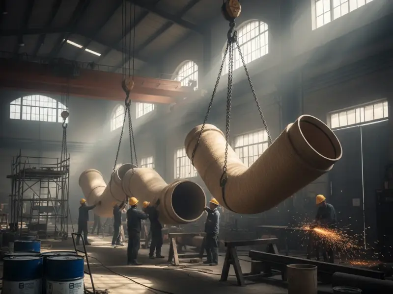 مزایای استفاده از لوله‌ها و اتصالات GRP در صنایع سنگین